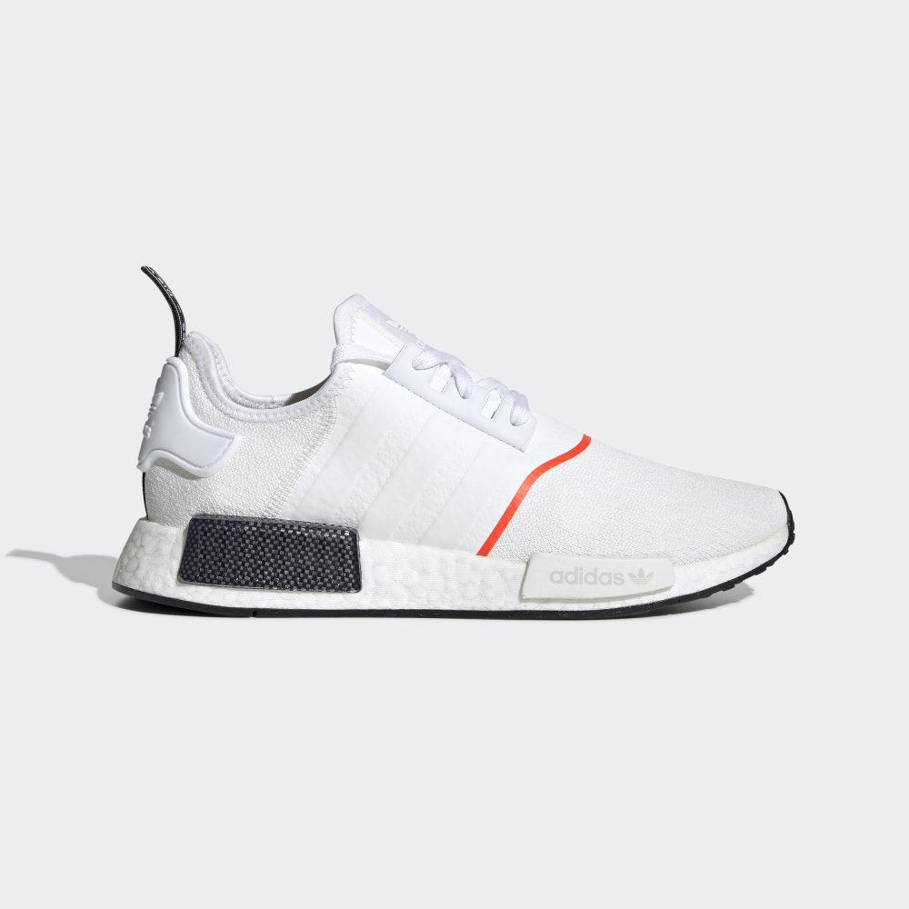 Adidas Men's NMD_R1 Originals Shoes White/Red Ireland EE5086